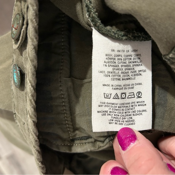 Anthropologie Pilcro and the Letter press Women’s Green utility pants - Picture 11 of 11